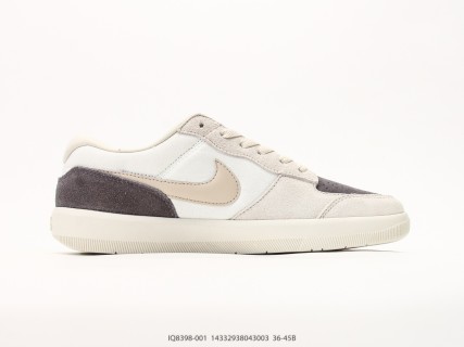 Nike SB Force 58 Cream Navy Suede Low Top Skate Shoe view 2
