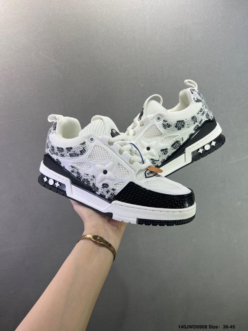 Louis Vuitton LV Trainer White Black Monogram Low-Top Sneaker
