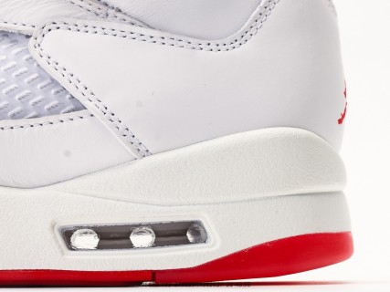 Jordan Air Jordan 5 Retro High White Fire Red Yellow view 7