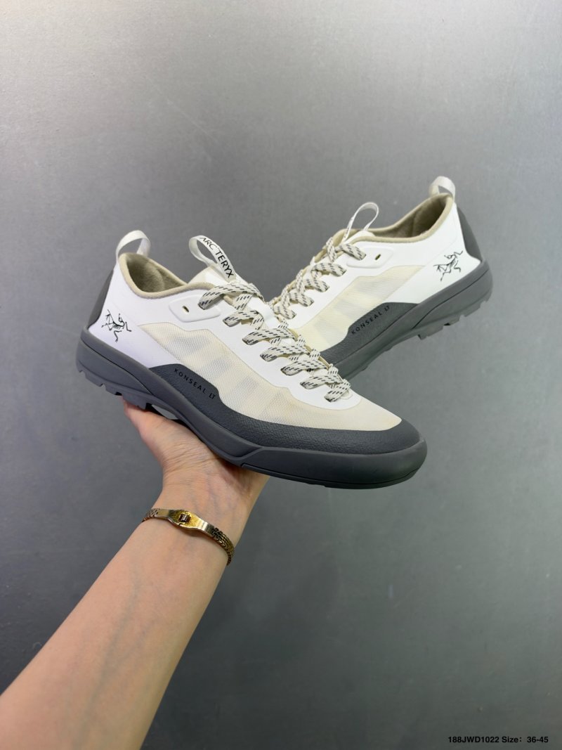 Arc'teryx Konseal LT Women's Lightweight Trail Running Shoe White Black view