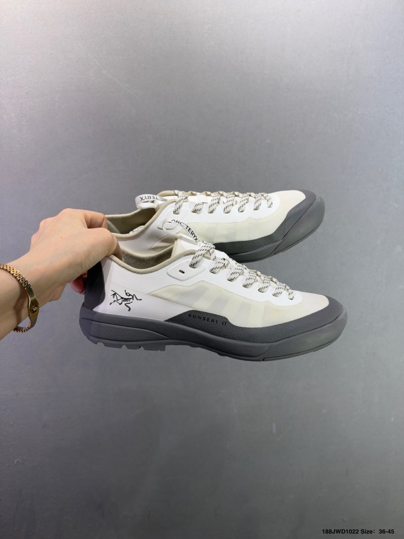 Arc'teryx Konseal LT Women's Lightweight Trail Running Shoe White Black view