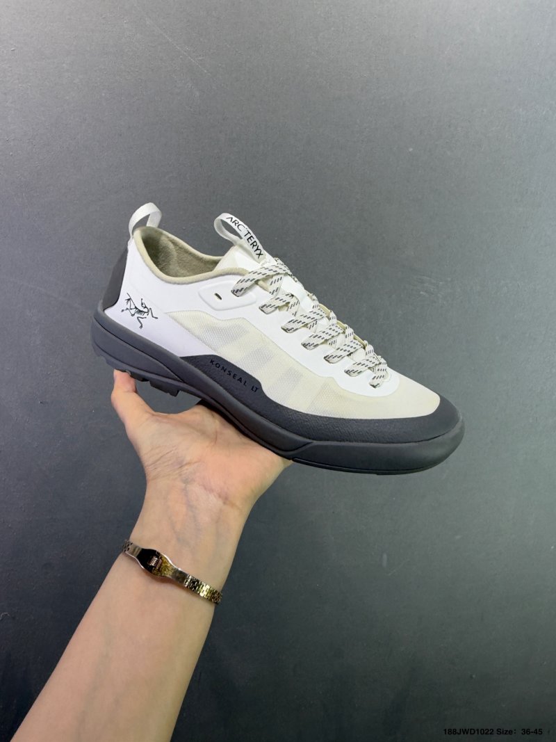Arc'teryx Konseal LT Women's Lightweight Trail Running Shoe White Black view