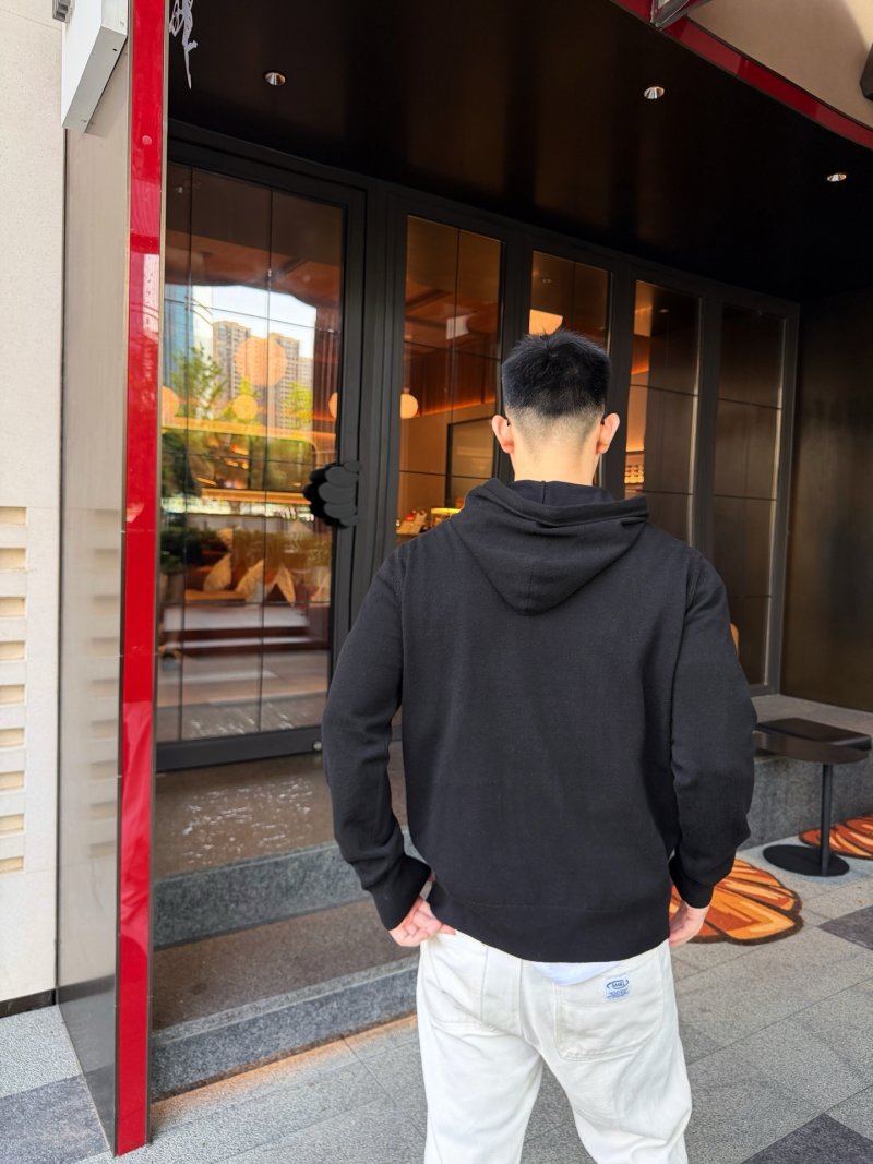 Givenchy Logo Embroidered Black Hoodie view