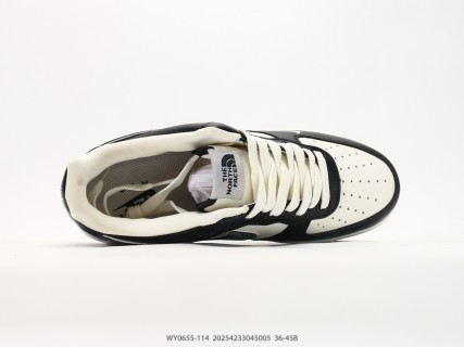 Nike Air Force 1 '07 LX The North Face Collaboration Black White view 3