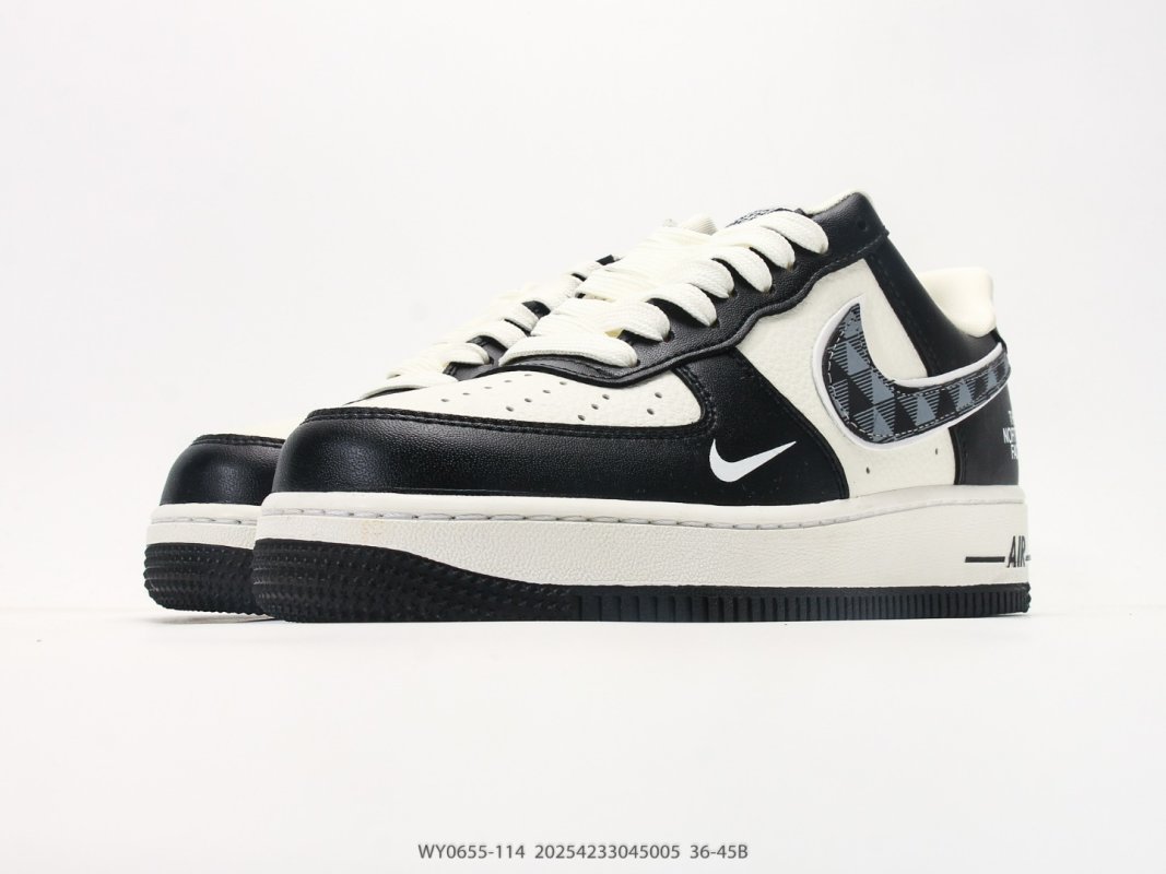 Nike Air Force 1 '07 LX The North Face Collaboration Black White view