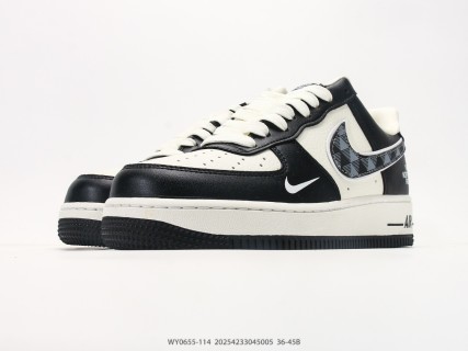 Nike Air Force 1 '07 LX The North Face Collaboration Black White view 5