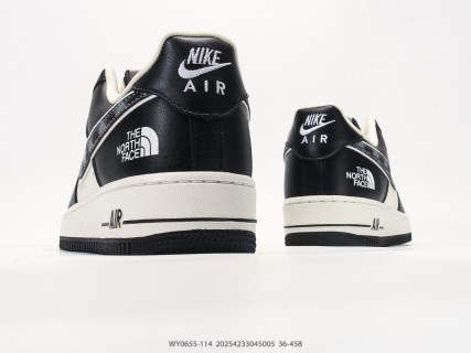 Nike Air Force 1 '07 LX The North Face Collaboration Black White view 6