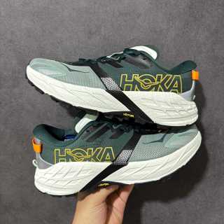 HOKA Speedgoat 7 Low Trail Running Shoe Sage Green White view 10