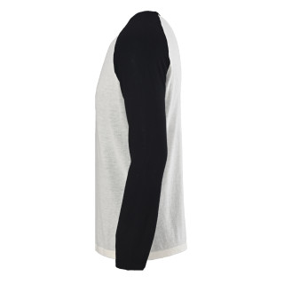 Chrome Hearts Silk Cross Knit Sweater - Black & Gray Colorblock view 2