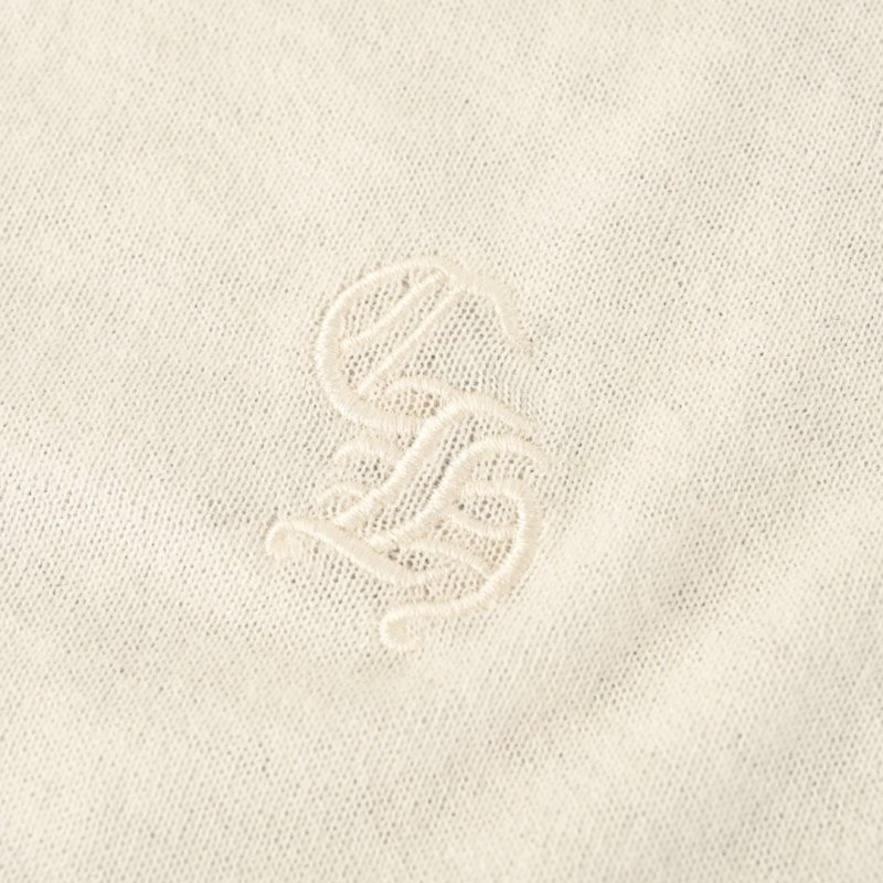 Chrome Hearts Silk Cross Knit Sweater - Black & Gray Colorblock view