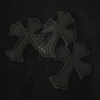 Chrome Hearts Silk Cross Knit Sweater - Black & Gray Colorblock view 6