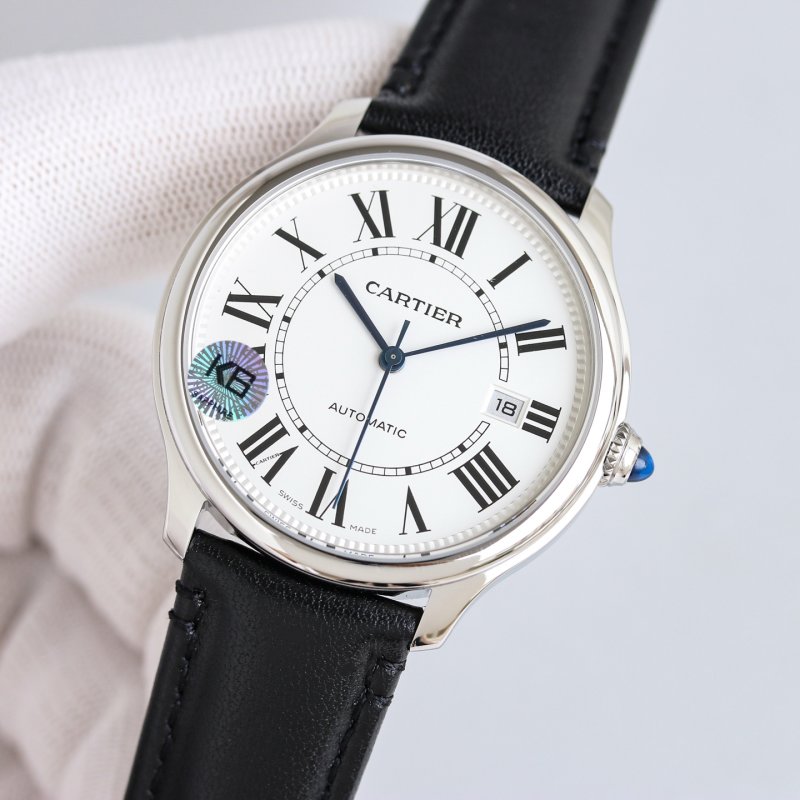 Cartier Drive de Cartier 40mm Silver Dial Replica Watch view