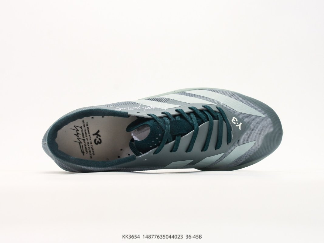 Adidas Y-3 Adizero RC6 Grey Blue Low Top Sneaker view