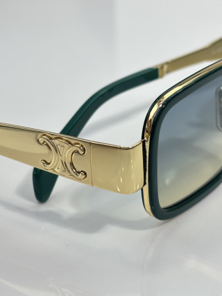 Celine CL40335F Square Sunglasses Gold Black Gradient view 9