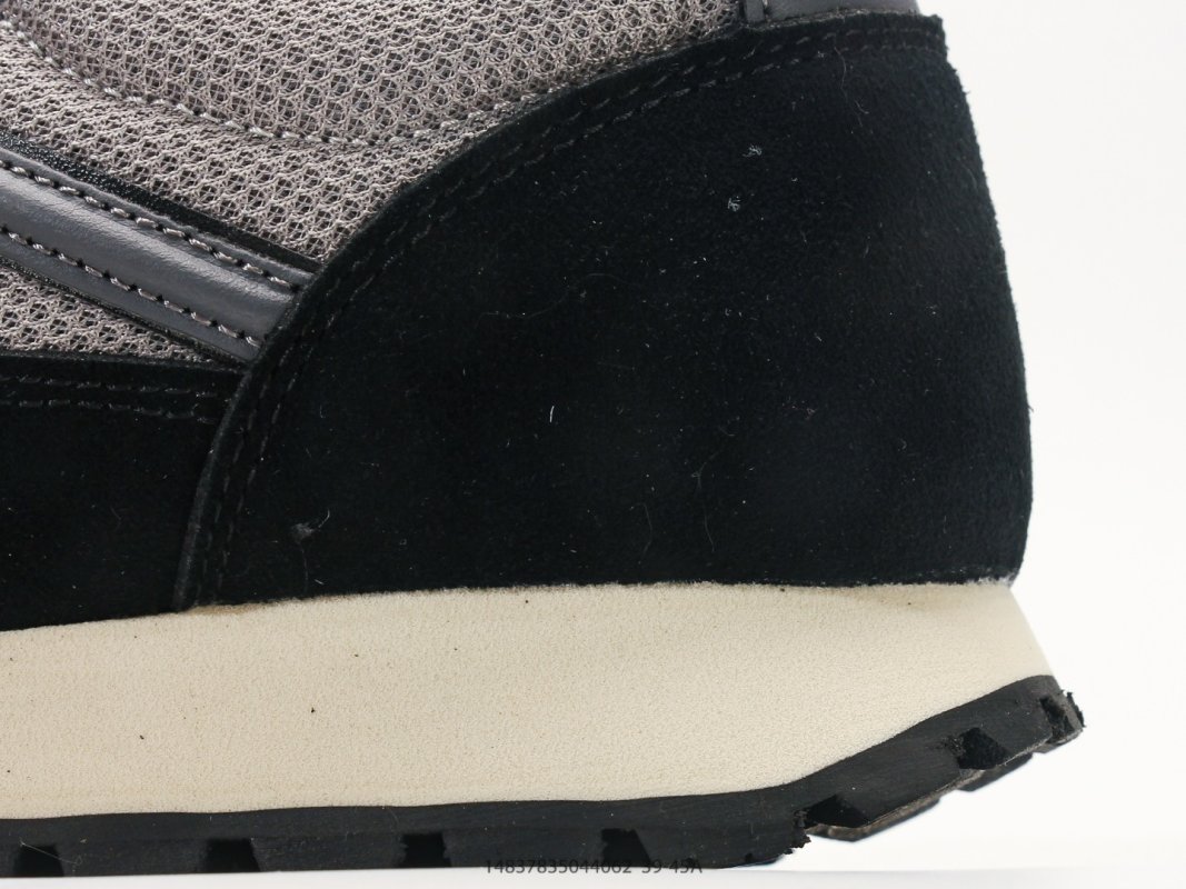 Armani Exchange AX Suede Nylon Low-Top Sneaker Black Grey view