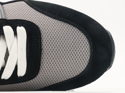 Armani Exchange AX Suede Nylon Low-Top Sneaker Black Grey view 8