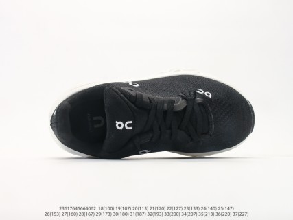 On Cloudtilt Black White Kids Running Shoe view 3