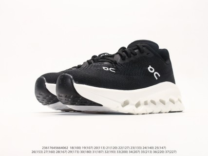 On Cloudtilt Black White Kids Running Shoe view 5