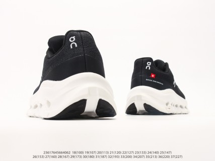 On Cloudtilt Black White Kids Running Shoe view 6