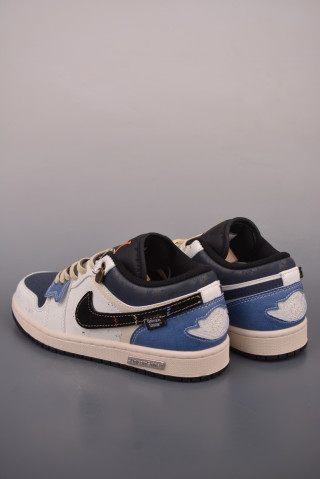 Air Jordan 1 Low Unicorn Shine Navy Cream Blue view 2