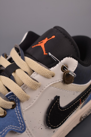 Air Jordan 1 Low Unicorn Shine Navy Cream Blue view 7