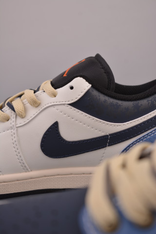 Air Jordan 1 Low Unicorn Shine Navy Cream Blue view 8