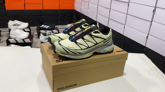 Salomon XT-6 GTX Trail Running Shoe Pale Yellow Black