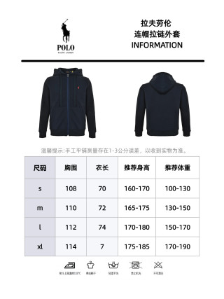 Polo Ralph Lauren Classic Navy Zip Hoodie view 13