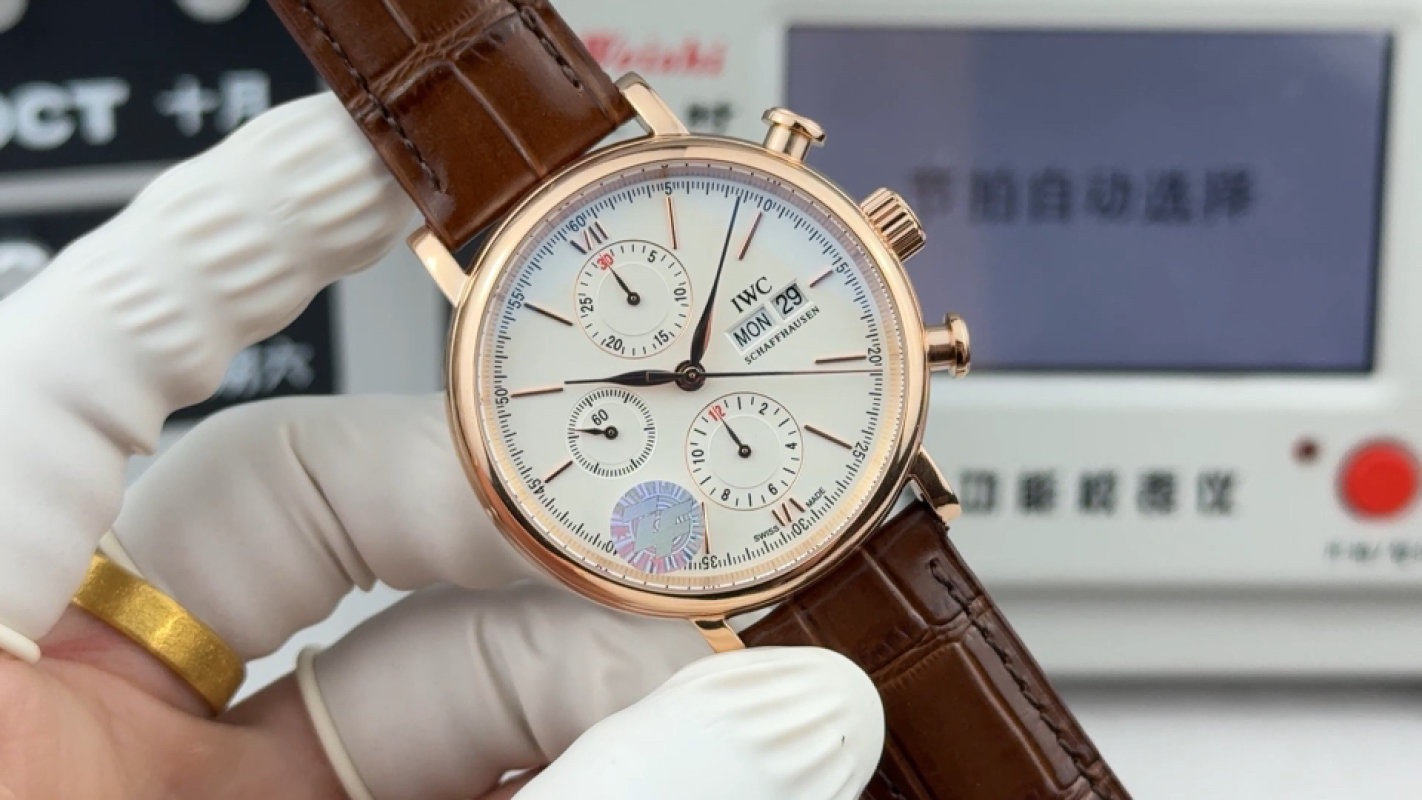 IWC Portofino Chronograph 42mm Rose Gold UA Replica Watch