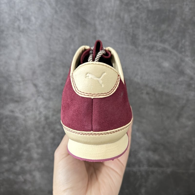 PUMA H-Street Collaboration Burgundy Suede Low-Top Sneaker view