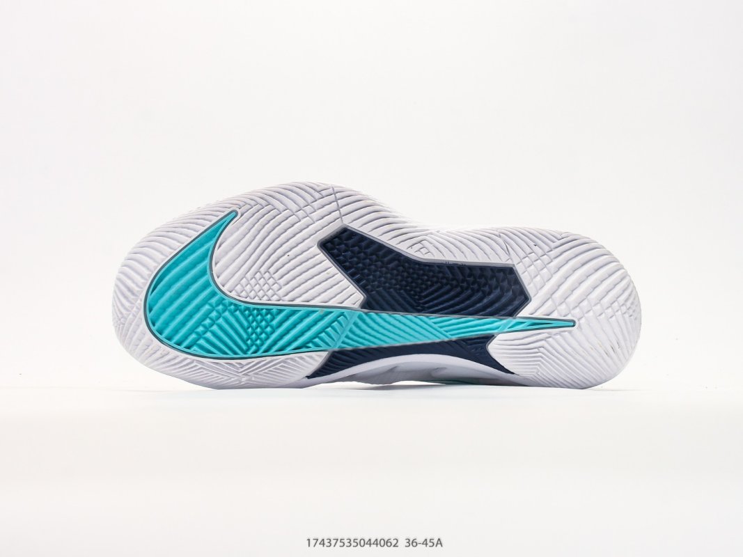 Nike Zoom Vapor Pro HC White Teal Low Top Tennis Shoe view