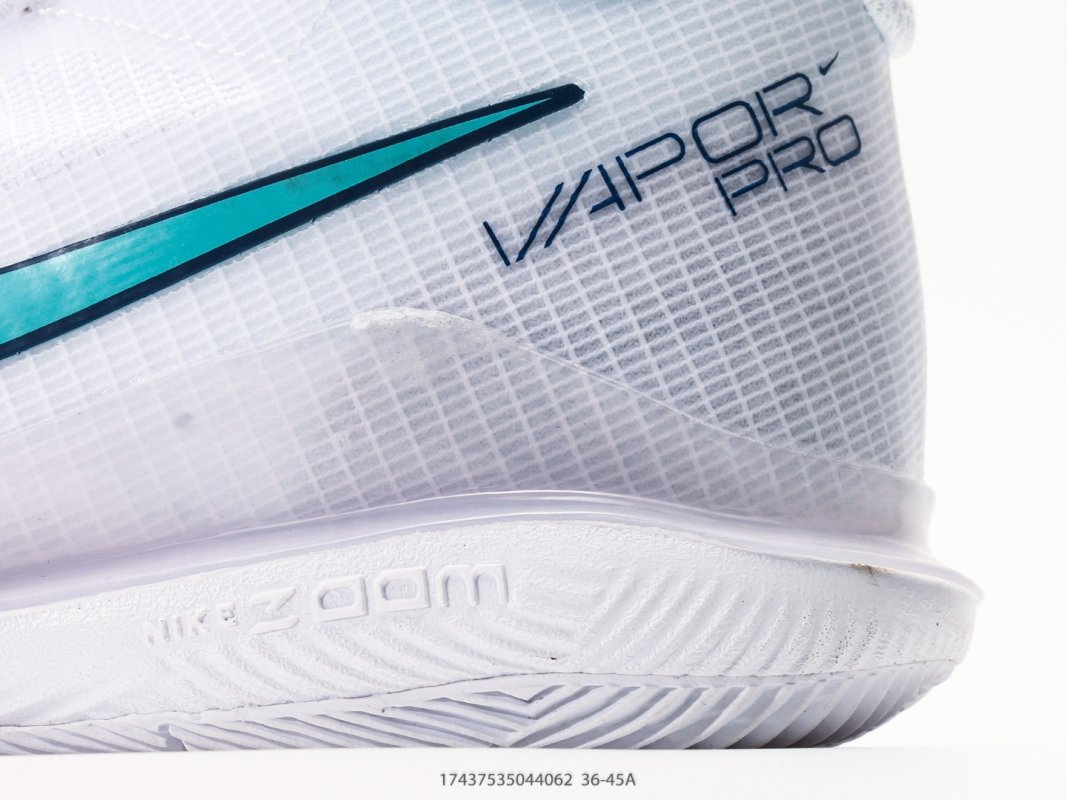 Nike Zoom Vapor Pro HC White Teal Low Top Tennis Shoe view