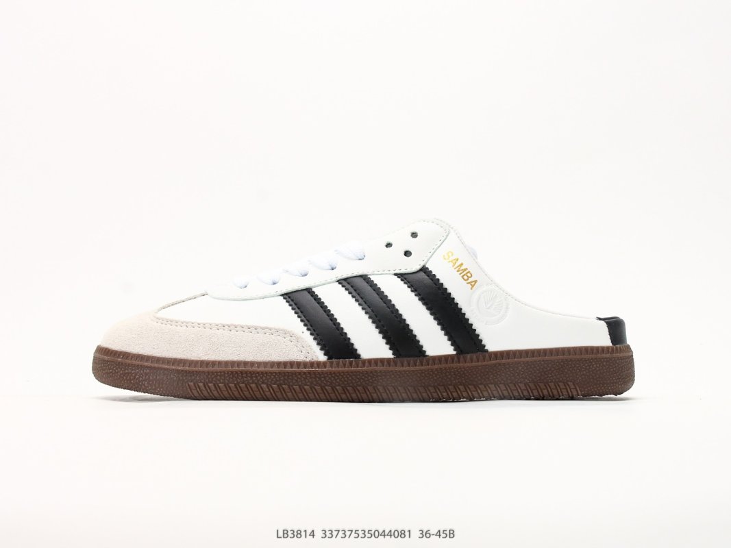 Adidas Samba OG Mule White Black Brown