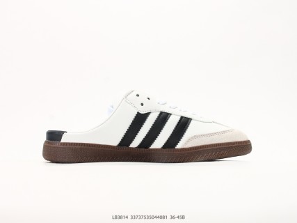 Adidas Samba OG Mule White Black Brown view 2