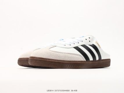 Adidas Samba OG Mule White Black Brown view 5