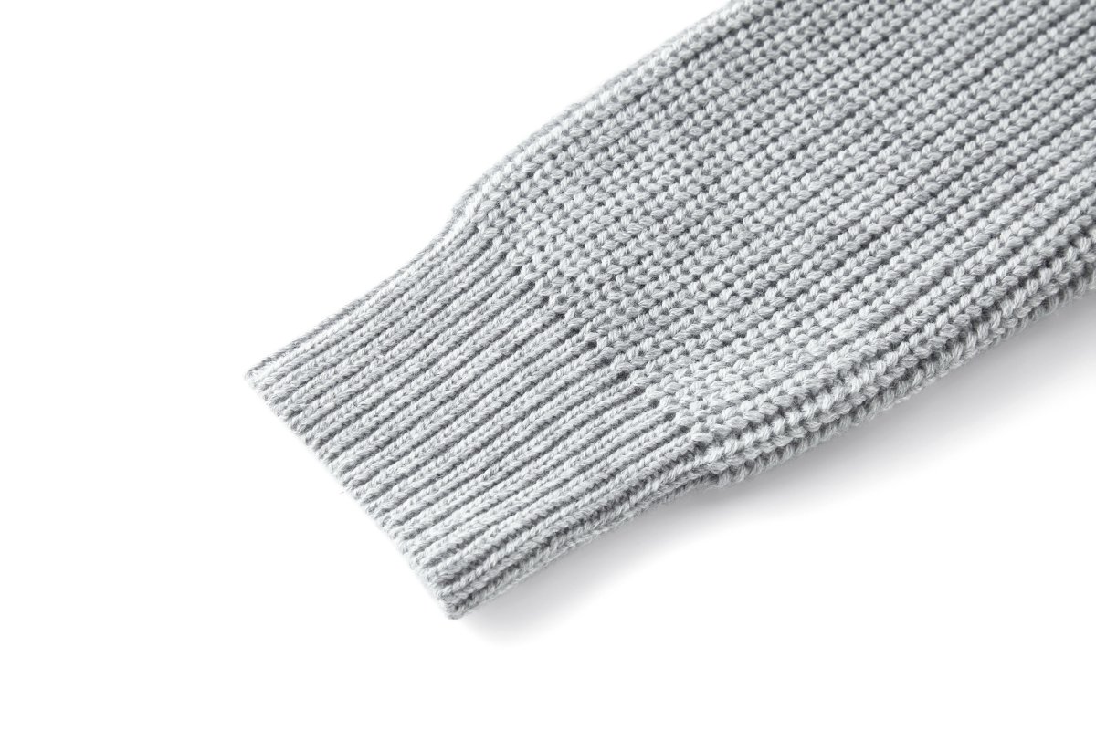 Celine Triomphe Embroidered Wool Hoodie Grey view