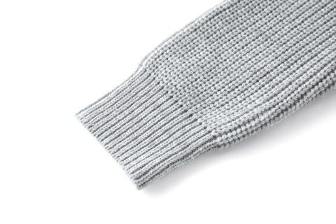 Celine Triomphe Embroidered Wool Hoodie Grey view 8