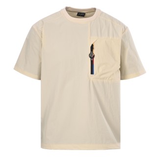 Salomon Utility Zip Pocket Ice-Sense Short Sleeve T-Shirt Beige