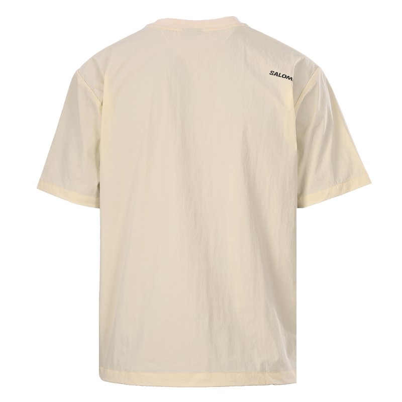 Salomon Utility Zip Pocket Ice-Sense Short Sleeve T-Shirt Beige view