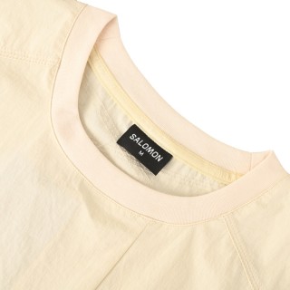 Salomon Utility Zip Pocket Ice-Sense Short Sleeve T-Shirt Beige view 4