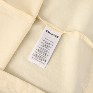 Salomon Utility Zip Pocket Ice-Sense Short Sleeve T-Shirt Beige view 9