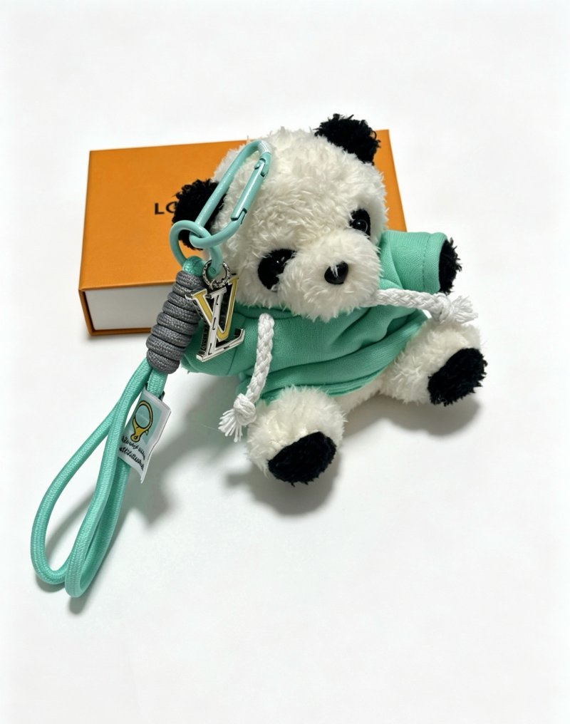 LV Anger Forest Plush Bear Keychain Charm - Mint Green