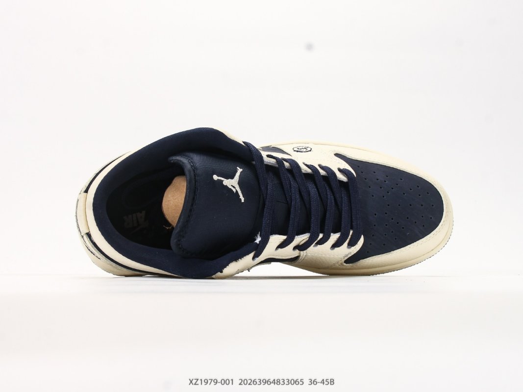 Jordan Air Jordan 1 Low Cream Black UA Replica Sneaker view