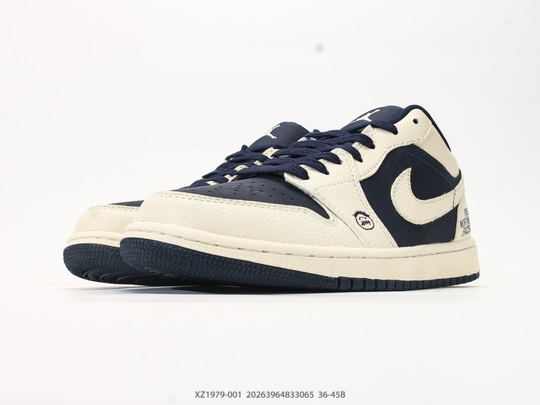 Jordan Air Jordan 1 Low Cream Black UA Replica Sneaker view