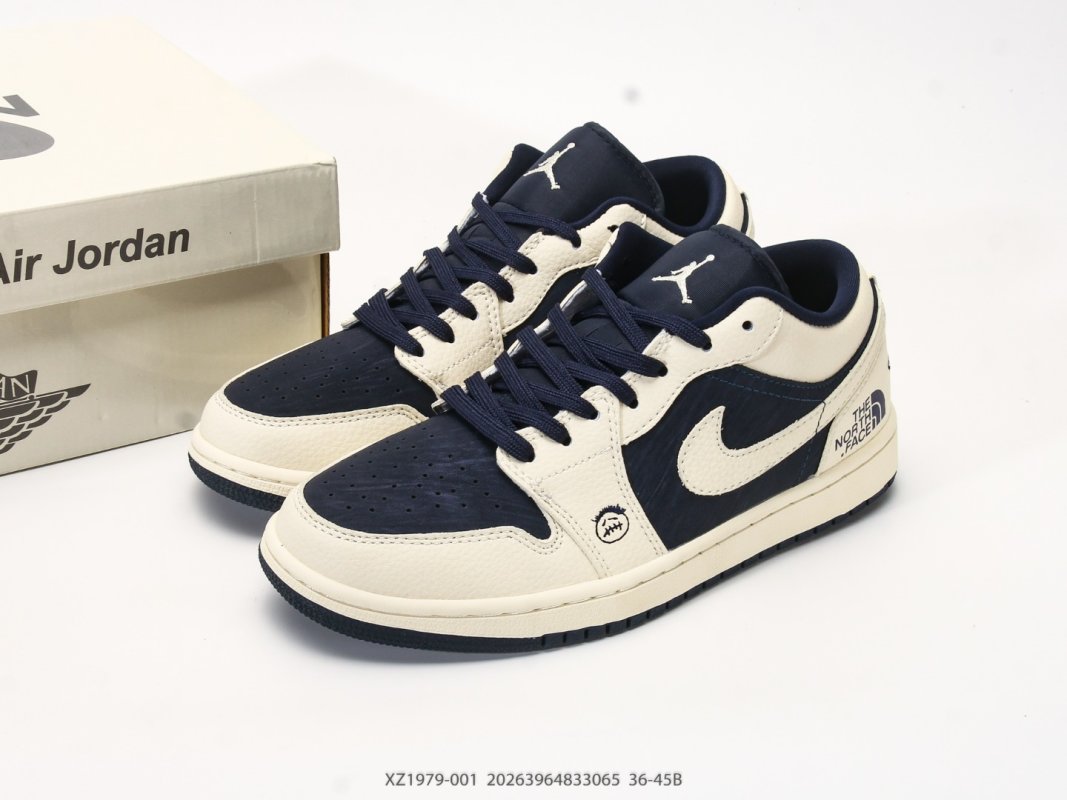Jordan Air Jordan 1 Low Cream Black UA Replica Sneaker view