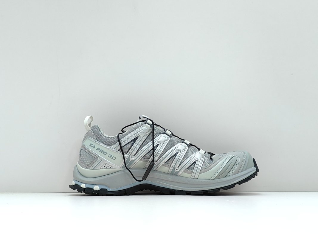 Salomon XA Pro 3D Suede Silver White Trail Running Shoe view