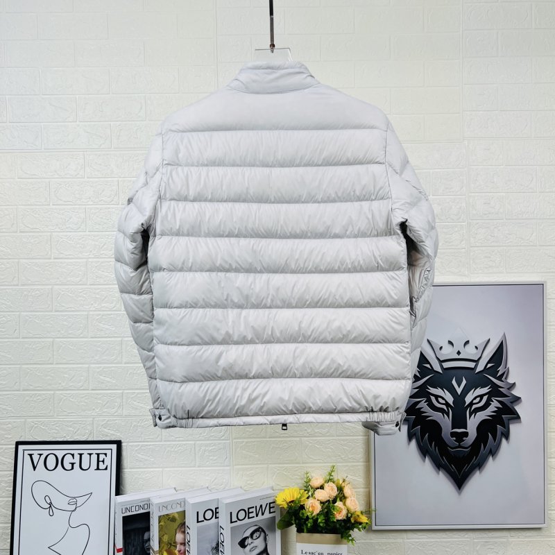 Moncler Acorus Lightweight Puffer Jacket Light Grey view