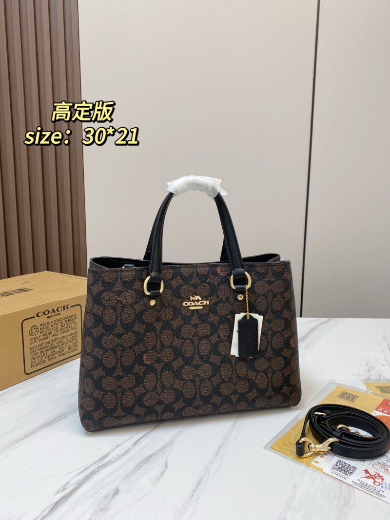 Coach Station 25 Classic Monogram Tote Bag Black