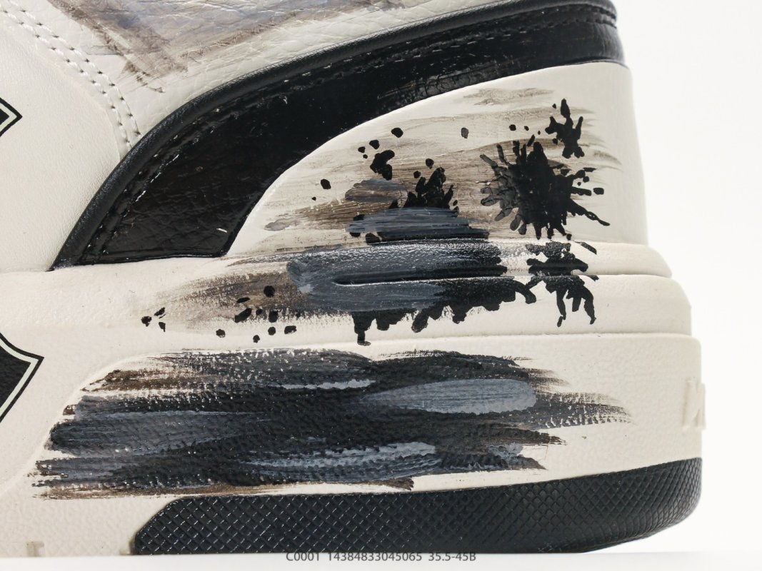 MLB Chunky Liner Basic Black White Leather Sneaker view
