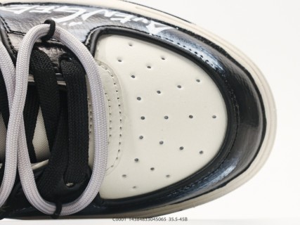 MLB Chunky Liner Basic Black White Leather Sneaker view 8